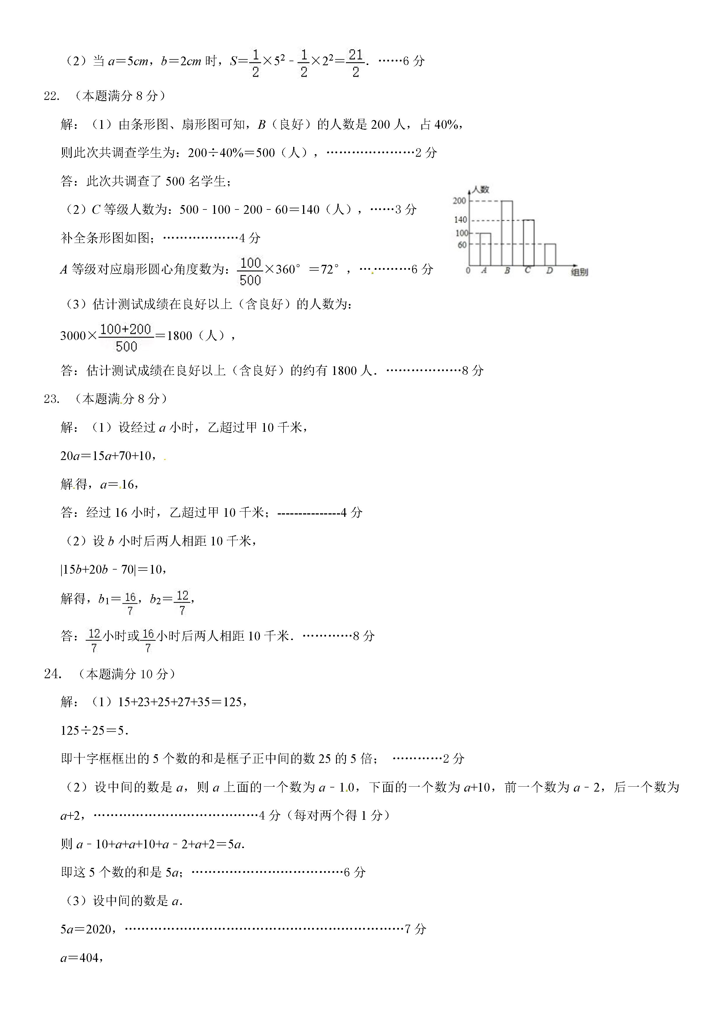 2019-2020山东史口镇中心中学初一数学上期末试题含答案