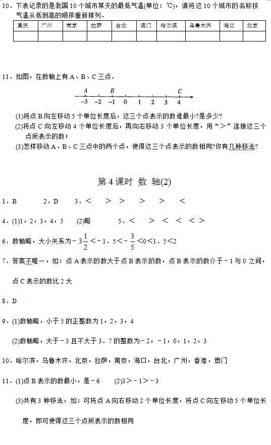 七年级数学知识点,初一数学测试题