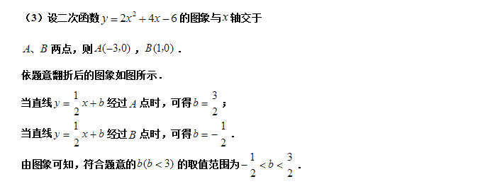 初三数学二次函数与一次函数的关系知识要点及相关练习题