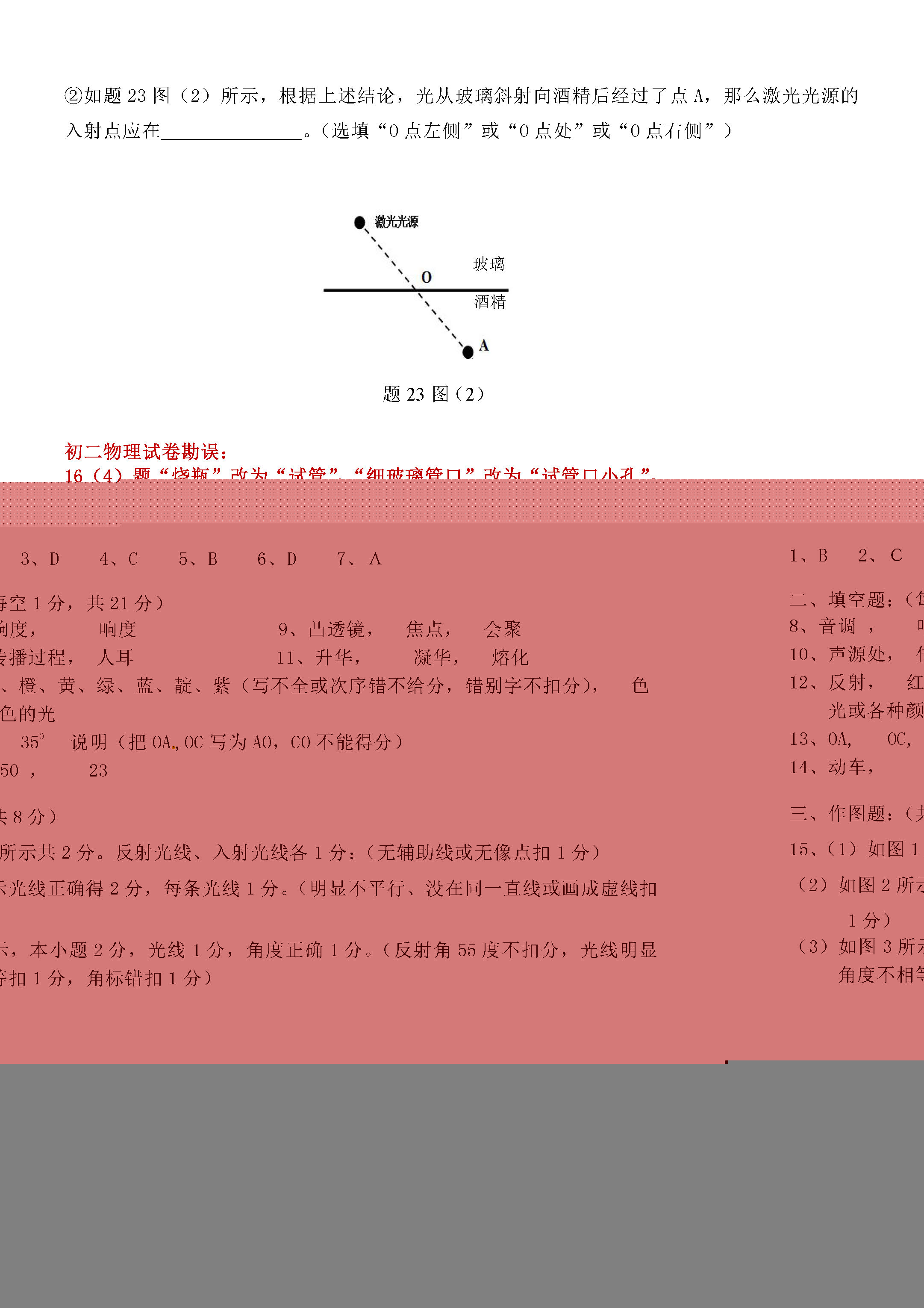 广东汕头市澄海区2018-2019八年级物理上册期末试题附答案