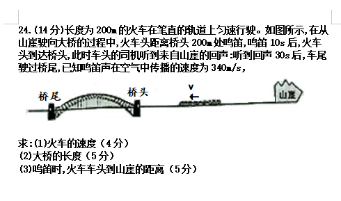 2019-2020山东陵城市八年级物理上册期中试卷无答案