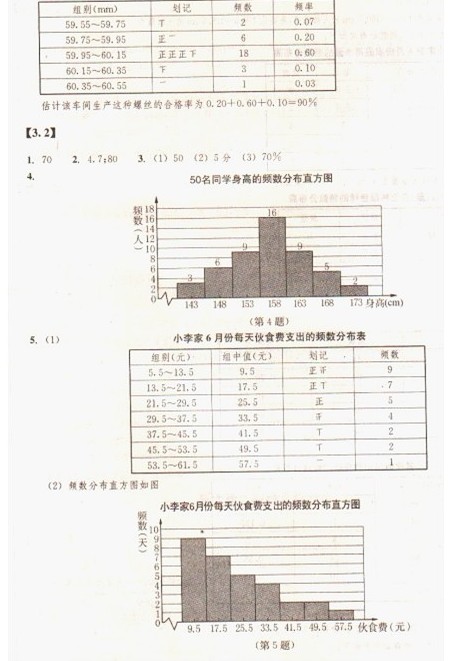 最新八年级下册数学作业本答案浙教版