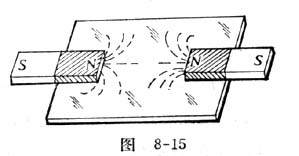 中学物理实验：用平面镜反射演示铁屑显示永磁体的磁场