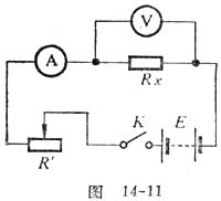 中学生物理小常识：用伏特计、安培计测电阻