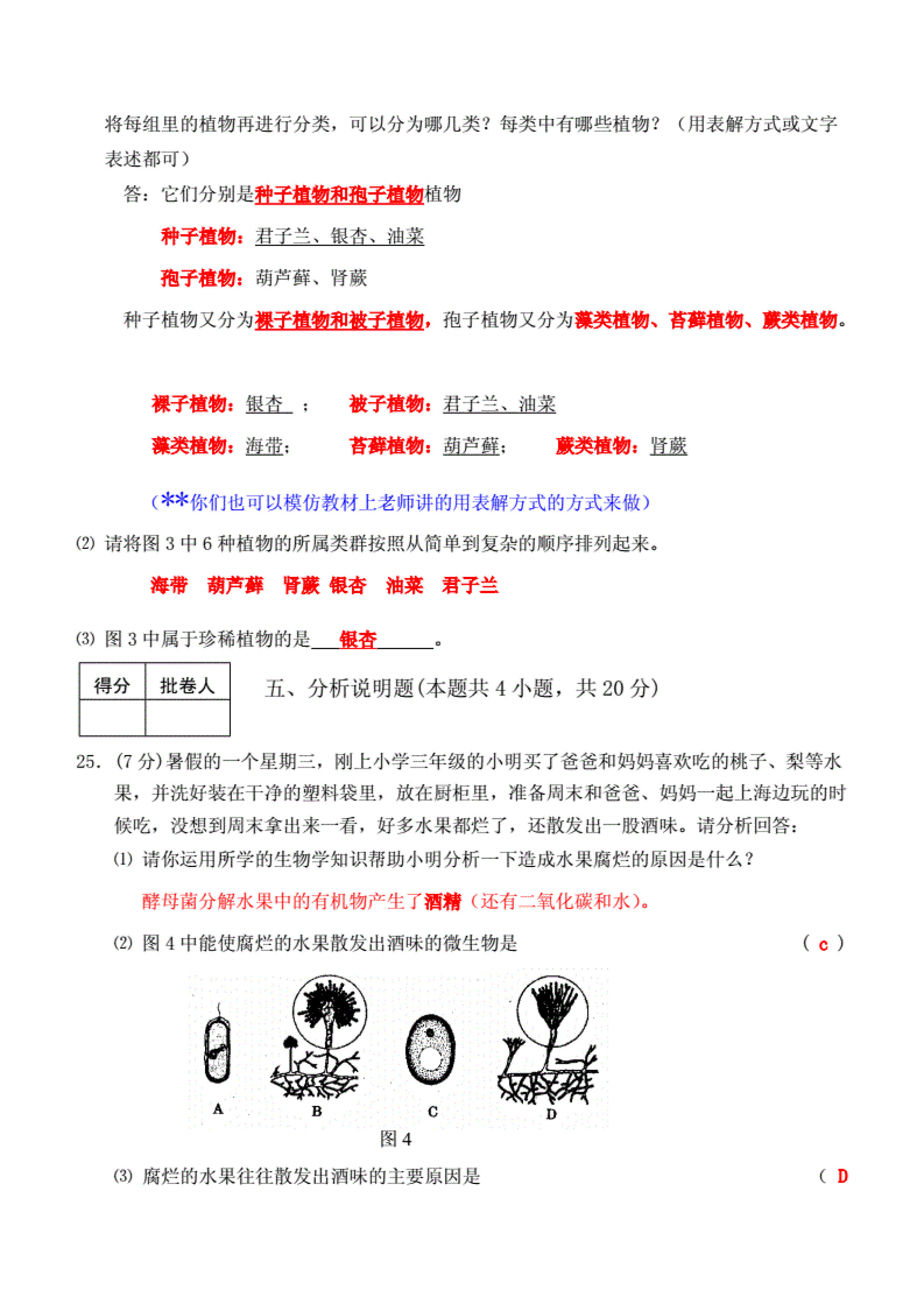 2019-2020贵州思源实验学校八年级生物上册期末试题无答案